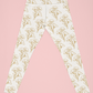 Hibiscus Floral Outline Printed Leggings