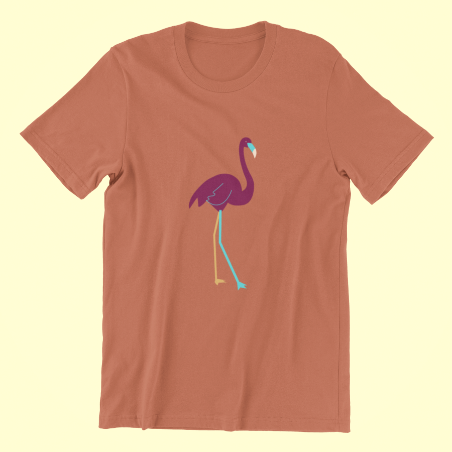 Flamingo Printed Classic T-shirt - UNISEX