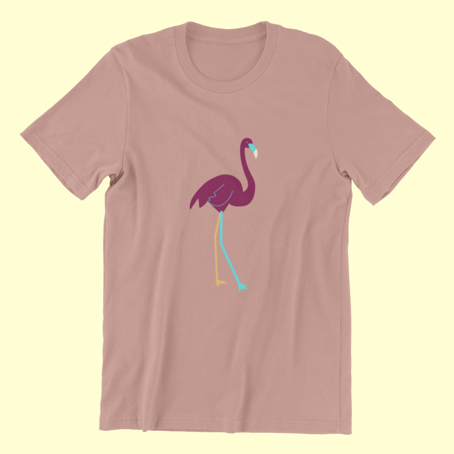 Flamingo Printed Classic T-shirt - UNISEX