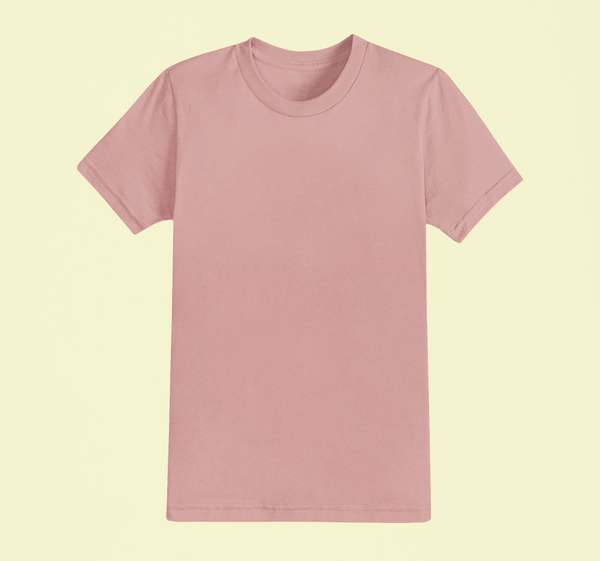 UNISEX Solid Plain Classic T-shirt - Flamingo