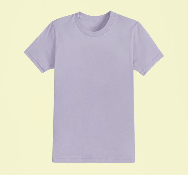 UNISEX Solid Plain Classic T-shirt - Lavender