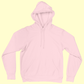 UNISEX Solid Plain Hoodie - Light Pink