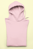 UNISEX Solid Plain Hoodie - Light Pink
