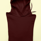 UNISEX Solid Plain Hoodie - Maroon