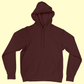 UNISEX Solid Plain Hoodie - Maroon