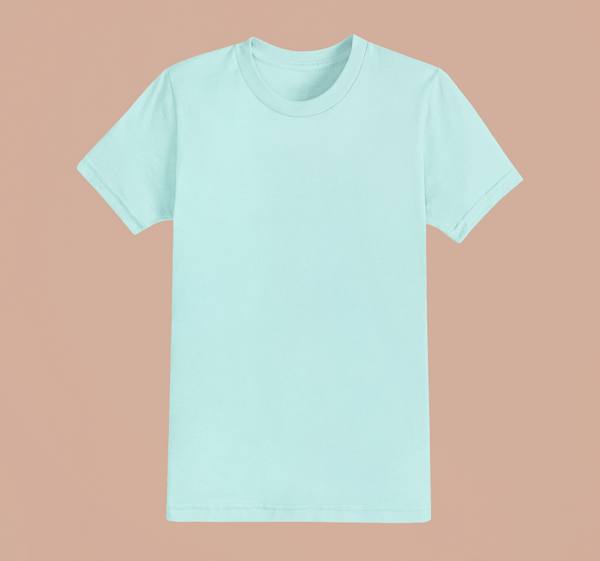 UNISEX Solid Plain Classic T-shirt - Mint