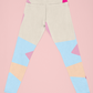 Multi Colored Irregular Geometric Printed Leggings