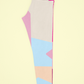 Multi Colored Irregular Geometric Printed Leggings