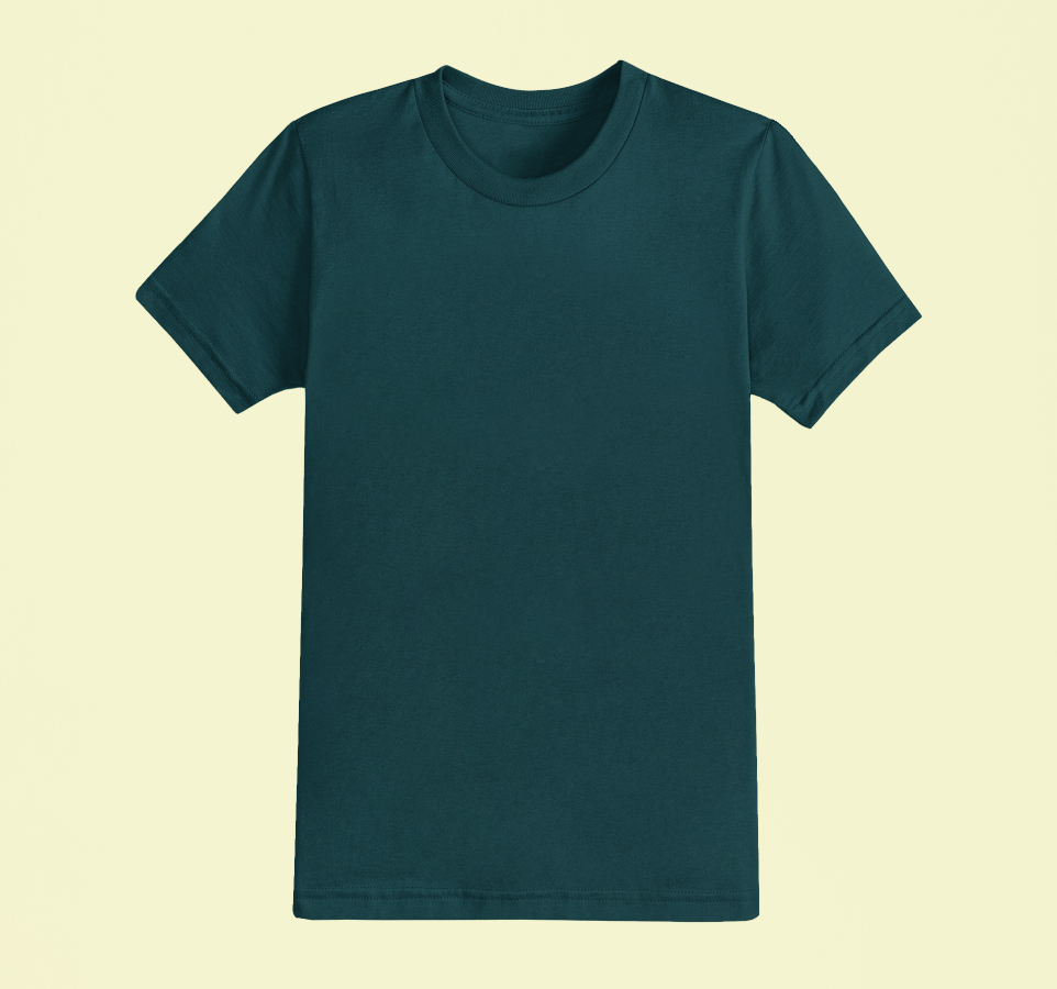 UNISEX Solid Plain Classic T-shirt - Petrol blue