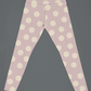 White Polka Dotted Printed Leggings