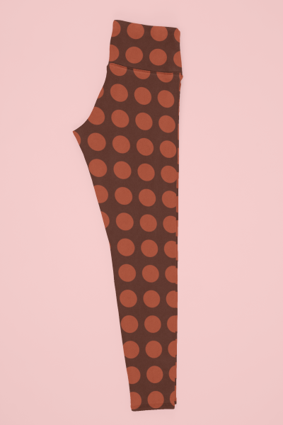 Polka Dotted Printed Leggings