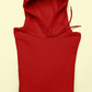 UNISEX Solid Plain Hoodie - Red