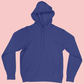 UNISEX Solid Plain Hoodie - Royal blue