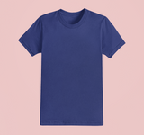 UNISEX Solid Plain Classic T-shirt - Royal blue