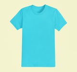 UNISEX Solid Plain Classic T-shirt - Skyblue