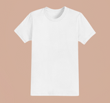 UNISEX Solid Plain Classic T-shirt - White