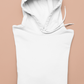 UNISEX Solid Plain Hoodie - White